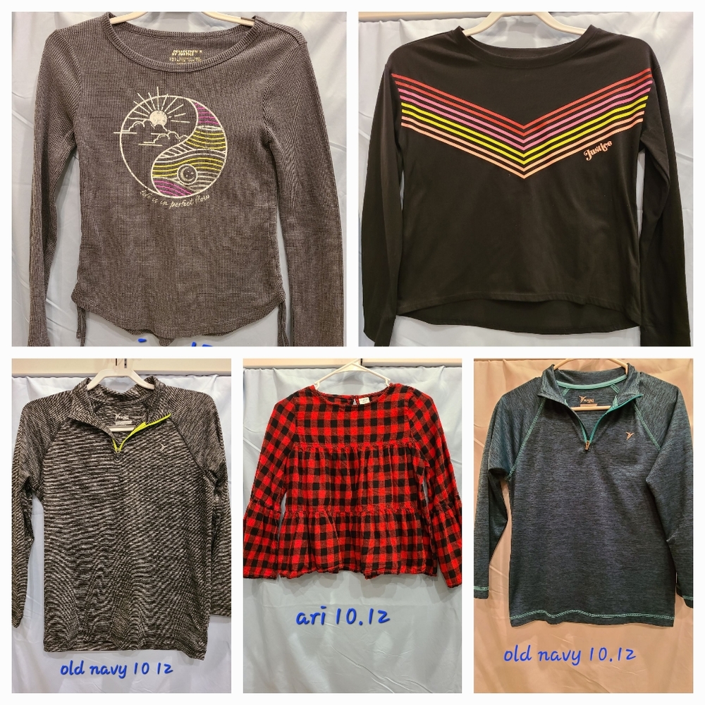 Girl top bundle sz 10.12